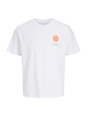 JACK & JONES White Short Sleeve Back Graphic Print T-Shirt - Image 1 of 4