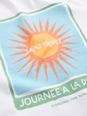 JACK & JONES White Short Sleeve Back Graphic Print T-Shirt - Image 3 of 4