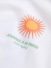 JACK & JONES White Short Sleeve Back Graphic Print T-Shirt - Image 4 of 4