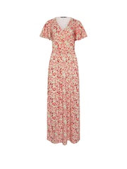 Long Tall Sally Red V-Neck Ditsy Maxi Dress - Image 5 of 5