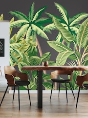 Origin Murals Black Tropical Palm Print Trees Wall Mural - Image 1 of 3
