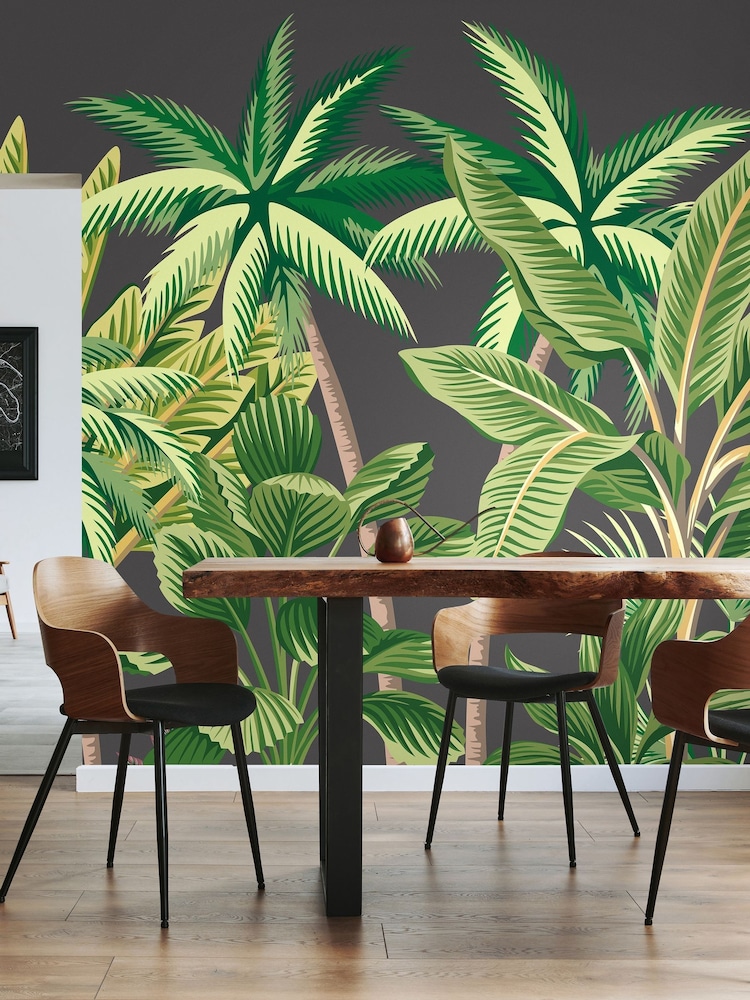 Origin Murals Black Tropical Palm Trees 2.8m x 3.5m Wall Mural - Image 1 of 3 Origin Murals Black Tropical Palm Trees 2.8m x 3.5m Wall Mural - Image 1 of 3