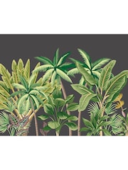 Origin Murals Black Tropical Palm Print Trees Wall Mural - Image 3 of 3