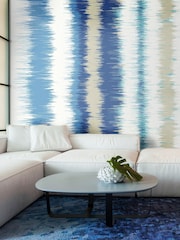 Origin Murals Navy Blue Linear Stripe 2.8m x 3.5m Wall Mural - Image 1 of 3