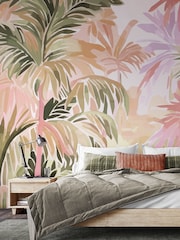Origin Murals Natural Blush Pretty Palms 2.8m x 3.5m Wall Mural - Image 1 of 2