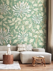 Origin Murals Soft Jade Honeysuckle 2.8m x 3.5m Wall Mural - Image 1 of 2