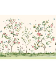Origin Murals Cream Oriental Flower Tree Wall Mural - Image 2 of 2