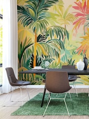 Origin Murals Emerald Green Pretty Palms Wall Mural - Image 2 of 4
