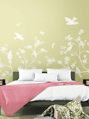 Origin Murals Soft Green Blossom Trail 2.8m x 3.5m Wall Mural - Image 1 of 2