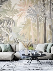 Origin Murals Natural Stone Pretty Palms 2.8m x 3.5m Wall Mural - Image 2 of 4