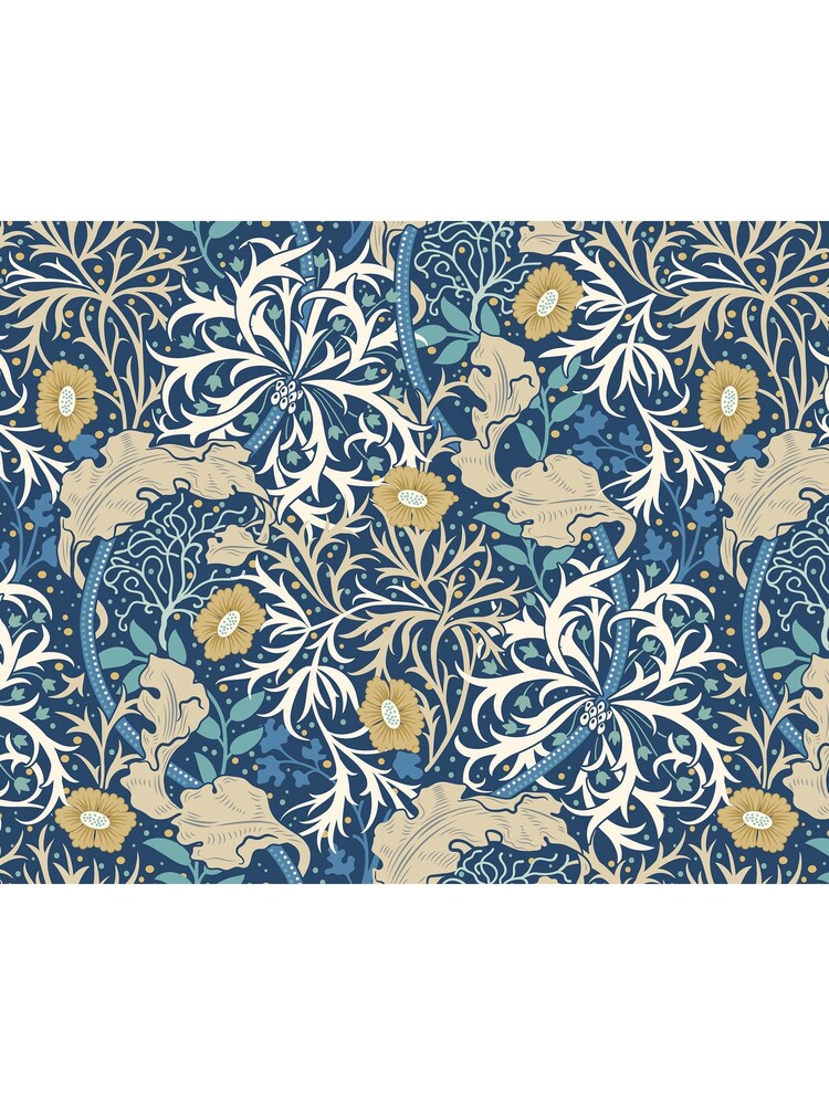 Origin Murals Ink and Petrol Trailing Seaweed Garden 2.8m x 3.5m Wall Mural - Image 2 of 2 Origin Murals Ink and Petrol Trailing Seaweed Garden 2.8m x 3.5m Wall Mural - Image 2 of 2