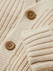 My 1st Years Personalised Oatmeal Knitted Cardigan - Image 3 of 3