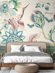 Origin Murals Cream Cranes in Flight 2.8m x 3.5m Wall Mural - Image 1 of 2