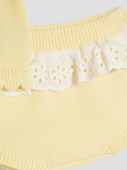 River Island Yellow Baby Girls Crochet Floral Print 3D Set - Image 3 of 5