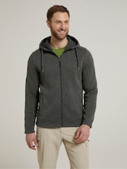 Mountain Warehouse Black Mens Nevis Fleece Hoodie - Image 1 of 4