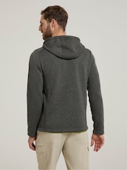 Mountain Warehouse Black Mens Nevis Fleece Hoodie - Image 2 of 4