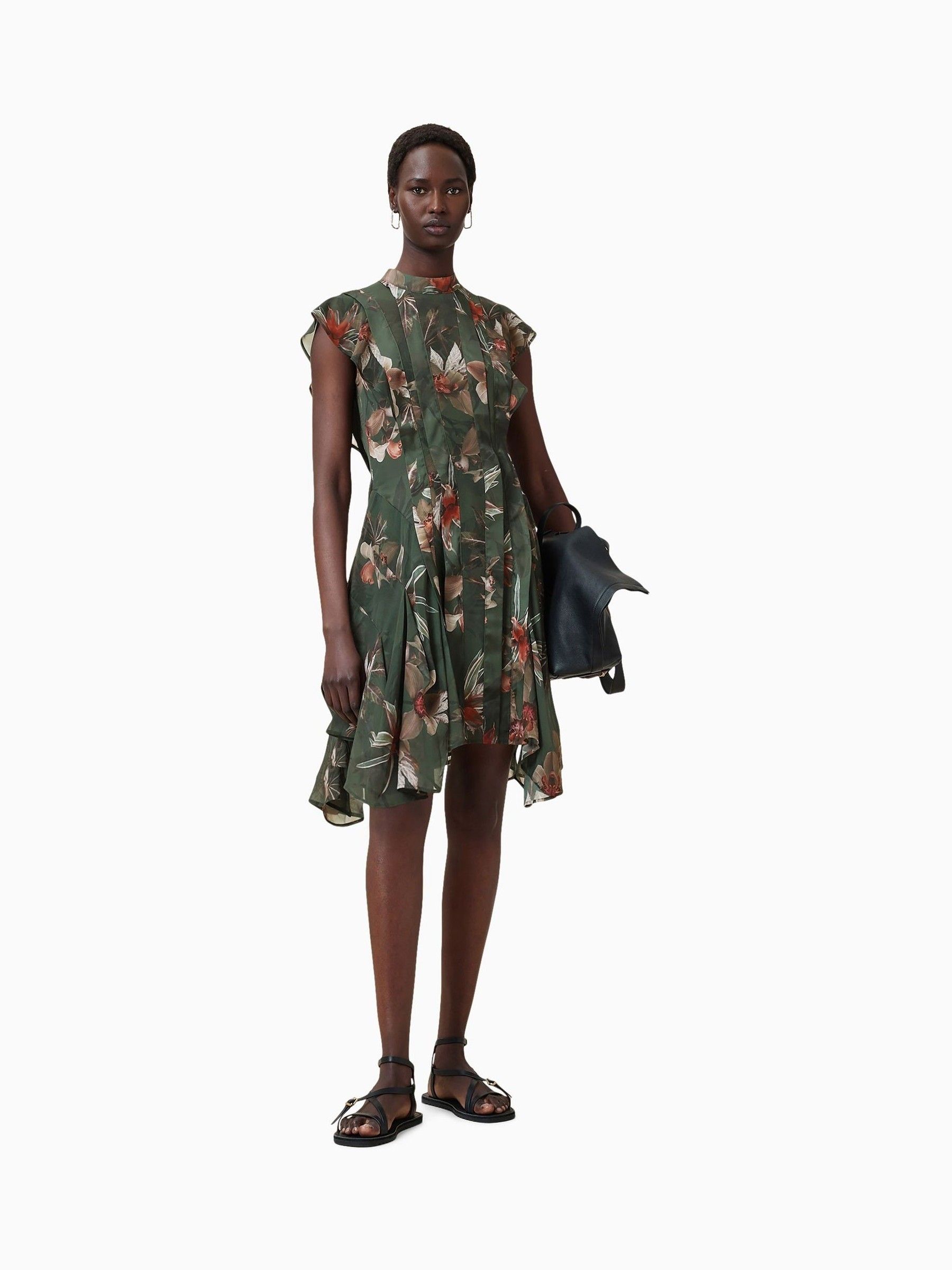 Buy AllSaints Green Fleur Dress from Next USA