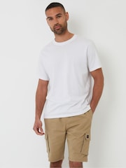 Коричневый - Threadbare Jogger Style Cargo Shorts - Изображение 3 из 4