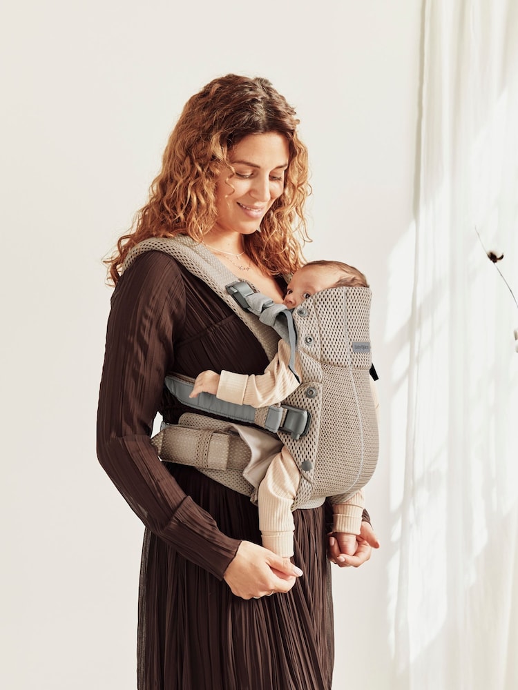 BabyBjörn Grey Beige Baby Carrier Harmony 3D Mesh - Image 1 of 8