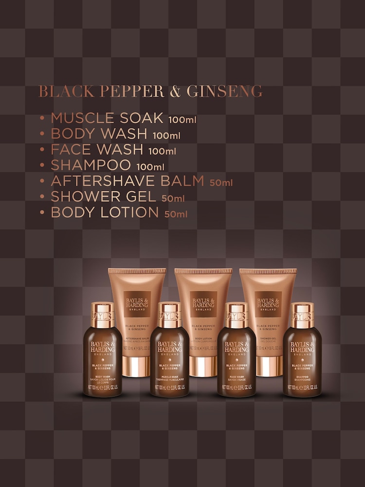 Baylis & Harding Black Pepper & Ginseng His Essential Luxuries Gift Set - Image 2 of 5