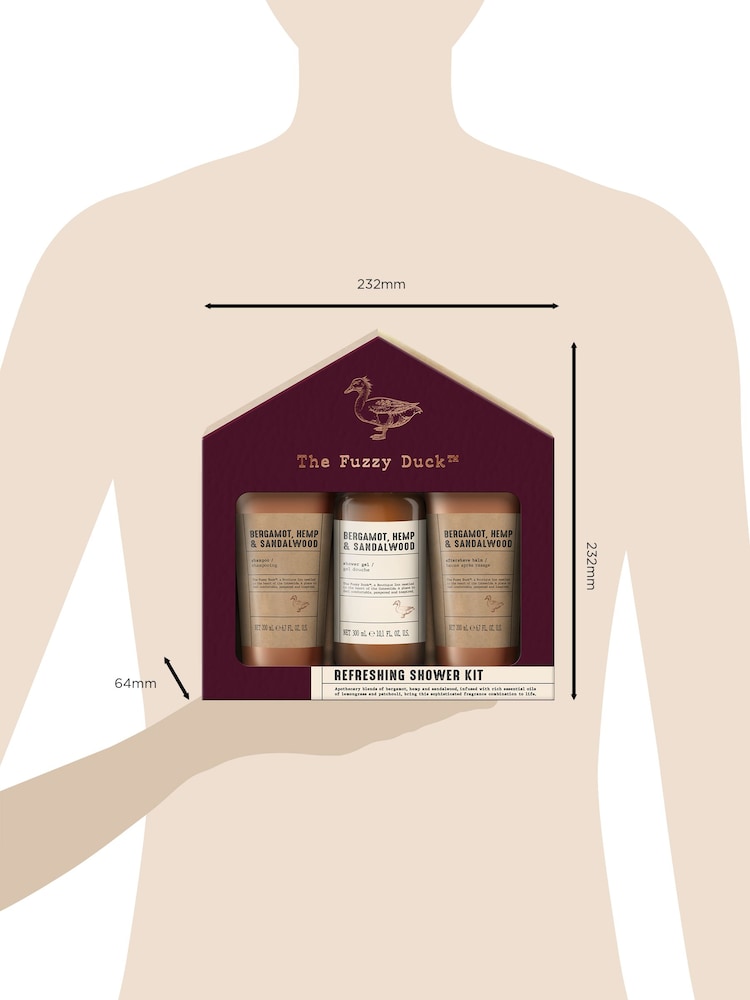 Baylis & Harding The Fuzzy Duck Bergamot, Hemp & Sandalwood Mens Refreshing Shower Kit Gift Set - Image 5 of 5