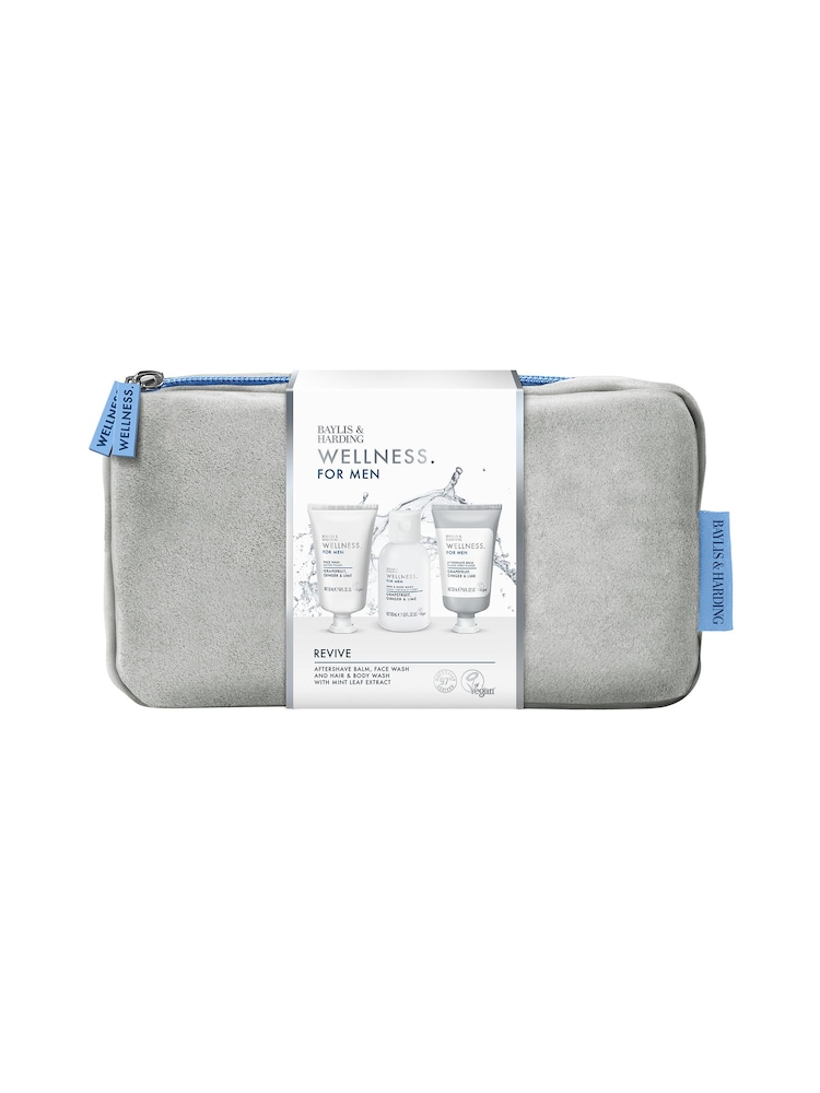 Baylis & Harding Wellness For Men Revived & Ready Wash Bag Gift Set - Image 1 of 5