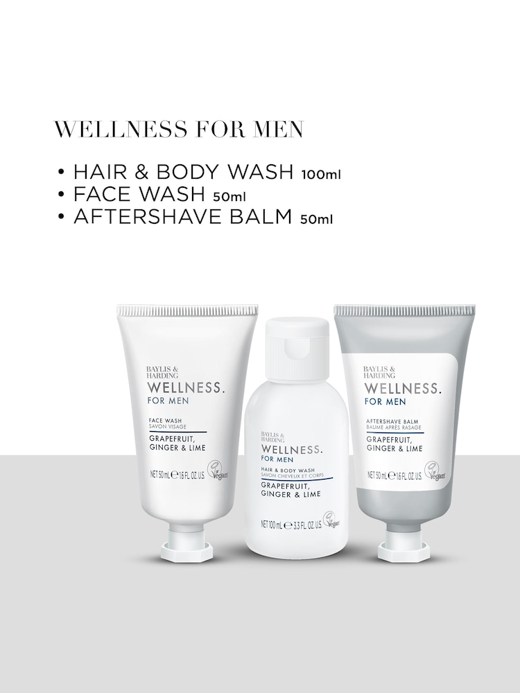 Baylis & Harding Wellness For Men Revived & Ready Wash Bag Gift Set - Image 2 of 5