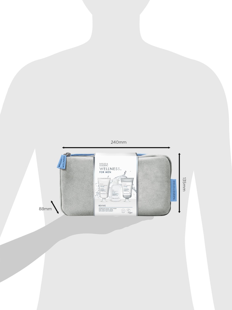 Baylis & Harding Wellness For Men Revived & Ready Wash Bag Gift Set - Image 5 of 5