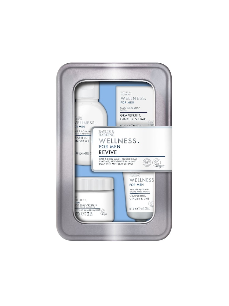 Baylis & Harding Wellness For Men His Essential Wellbeing Tin Gift Set - Image 1 of 5 Baylis & Harding Wellness For Men His Essential Wellbeing Tin Gift Set - Image 1 of 5