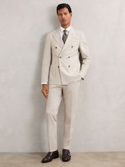 Reiss Stone Belmont Suit Trousers - Image 1 of 6