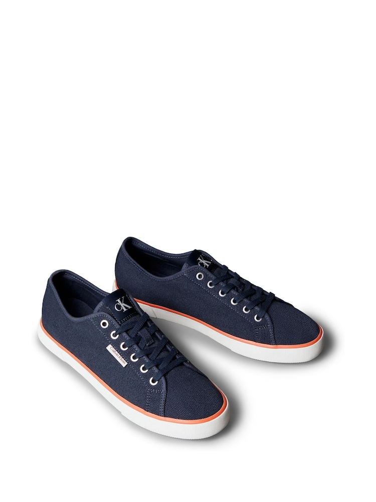 Calvin Klein Blue Essential Vulcanised Trainers - Image 2 of 5