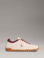 Calvin Klein White Low Profile Leather Runner Trainers - Image 1 of 5