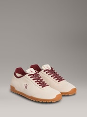 Calvin Klein White Low Profile Leather Runner Trainers - Image 2 of 5