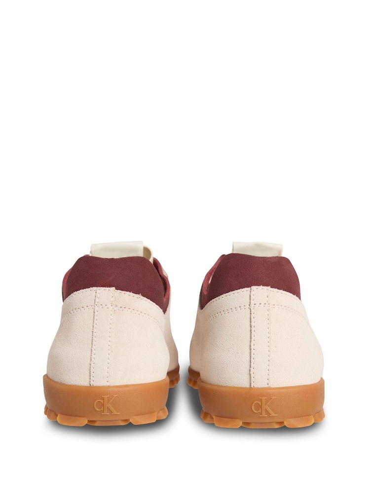 Calvin Klein White Low Profile Leather Runner Trainers - Image 5 of 5