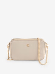 Calvin Klein White Minimal Mono Camera Bag - Image 1 of 4