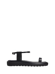 Calvin Klein Rope Toe Post Leather Sandals - صورة 1 من 5
