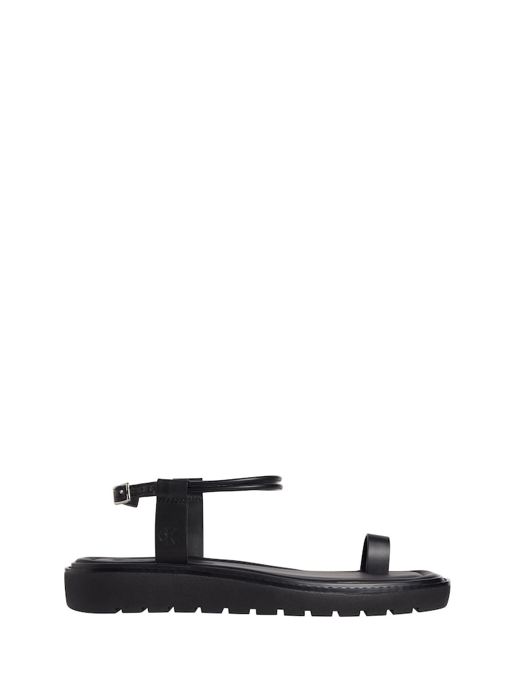 Calvin Klein Rope Toe Post Leather Sandals - صورة 1 من 5