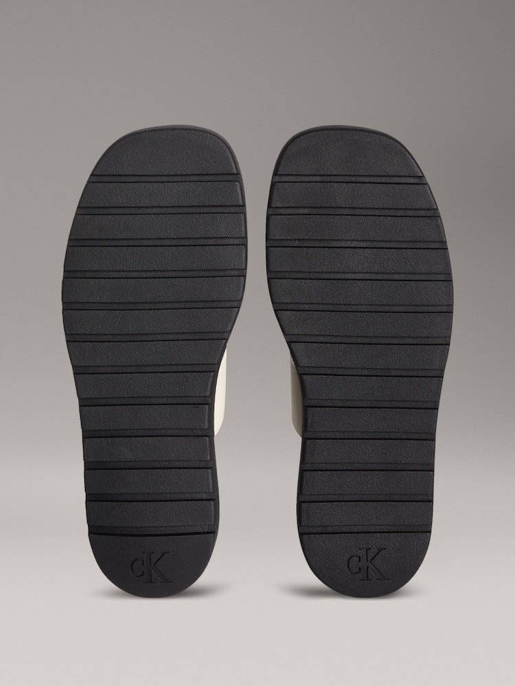 Calvin Klein Black Rope Soft Leather Sandals - Image 5 of 5 Calvin Klein Black Rope Soft Leather Sandals - Image 5 of 5