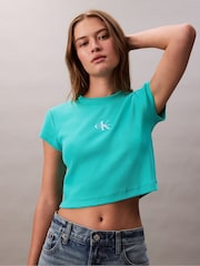 Blau - Calvin Klein Baby Monogram T-Shirt - Bild 4 von 5
