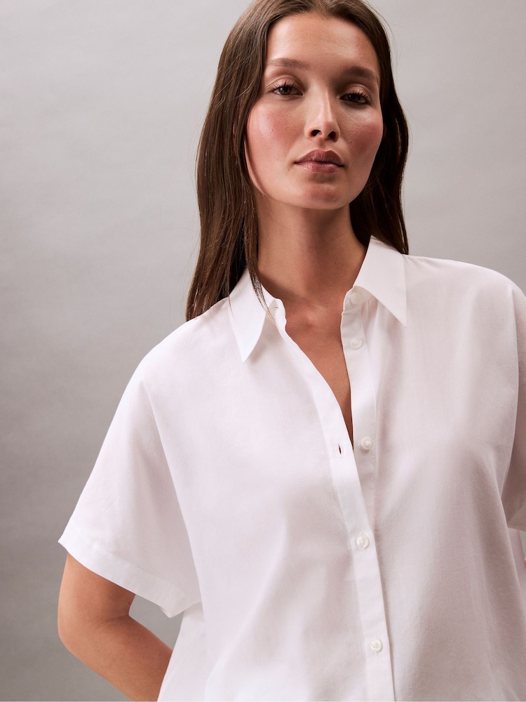 shirt dress black Claire Stretch Poplin Shirtdress - / Black- Size2XS main image 0