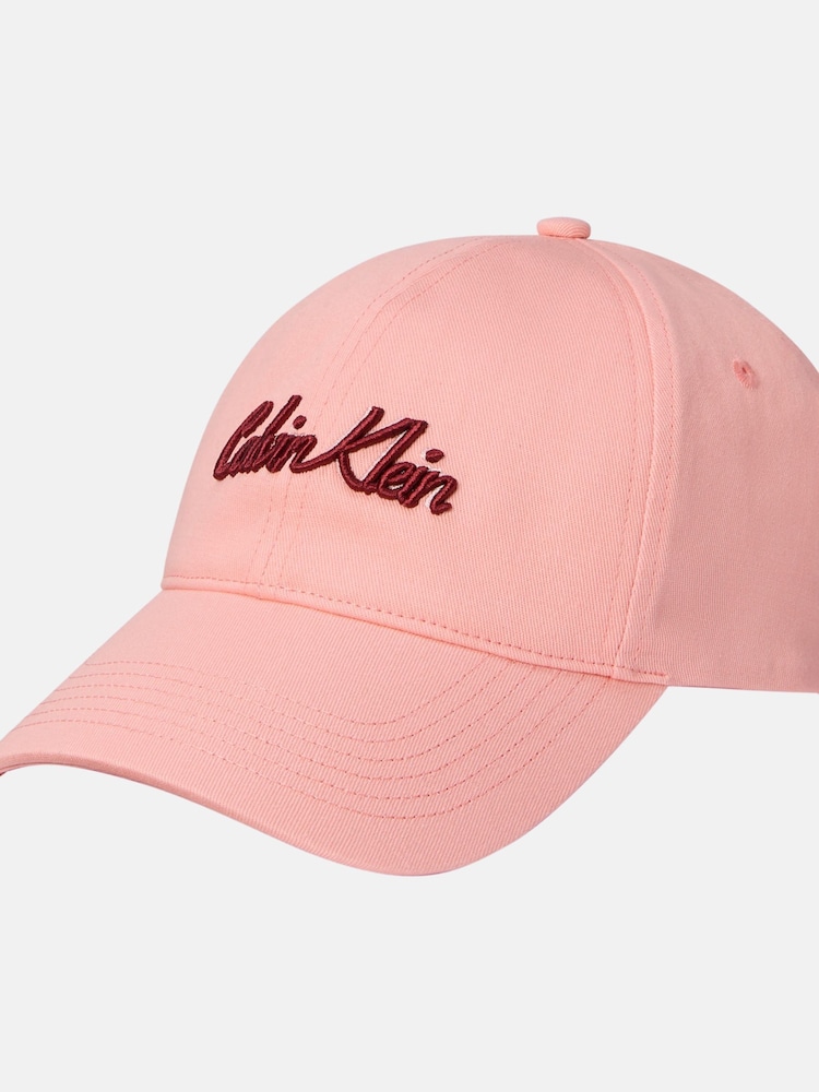 Rosa - Calvin Klein Graphic Print Cotton Cap - Imagem 1 de 4
