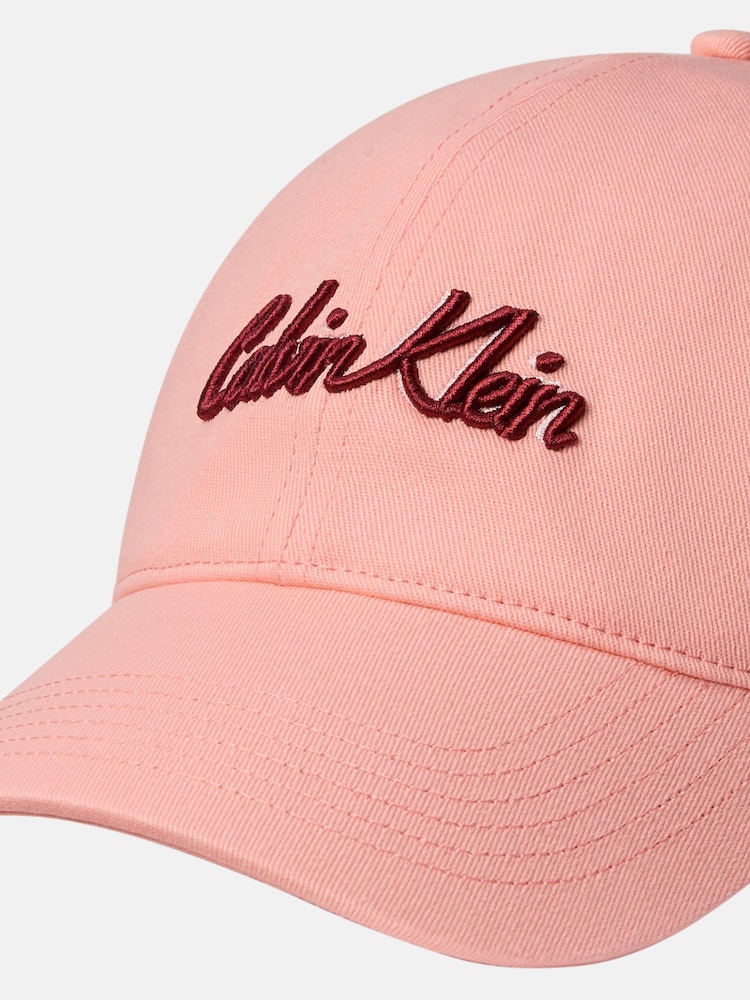 Rosa - Calvin Klein Graphic Print Cotton Cap - Imagem 4 de 4