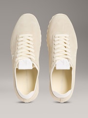 Calvin Klein White Low Profile Leather Runner Trainers - Image 4 of 5