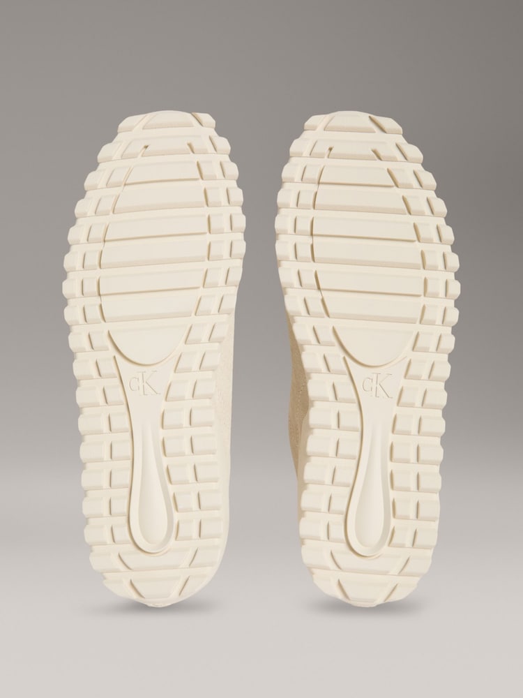 Calvin Klein White Low Profile Leather Runner Trainers - Image 5 of 5
