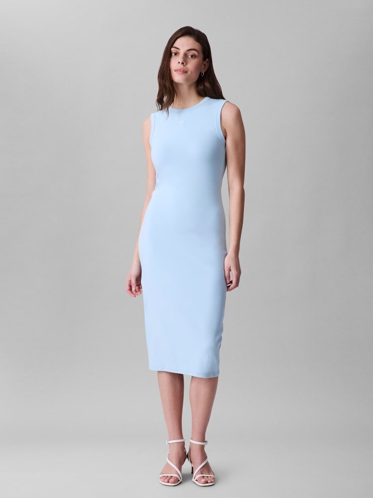 Blau - Calvin Klein Cotton Dress - Bild 1 von 5