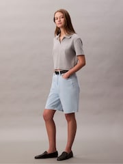 Bermuda Calvin Klein Relaxed Linen cotton shorts - Imagem 4 de 5
