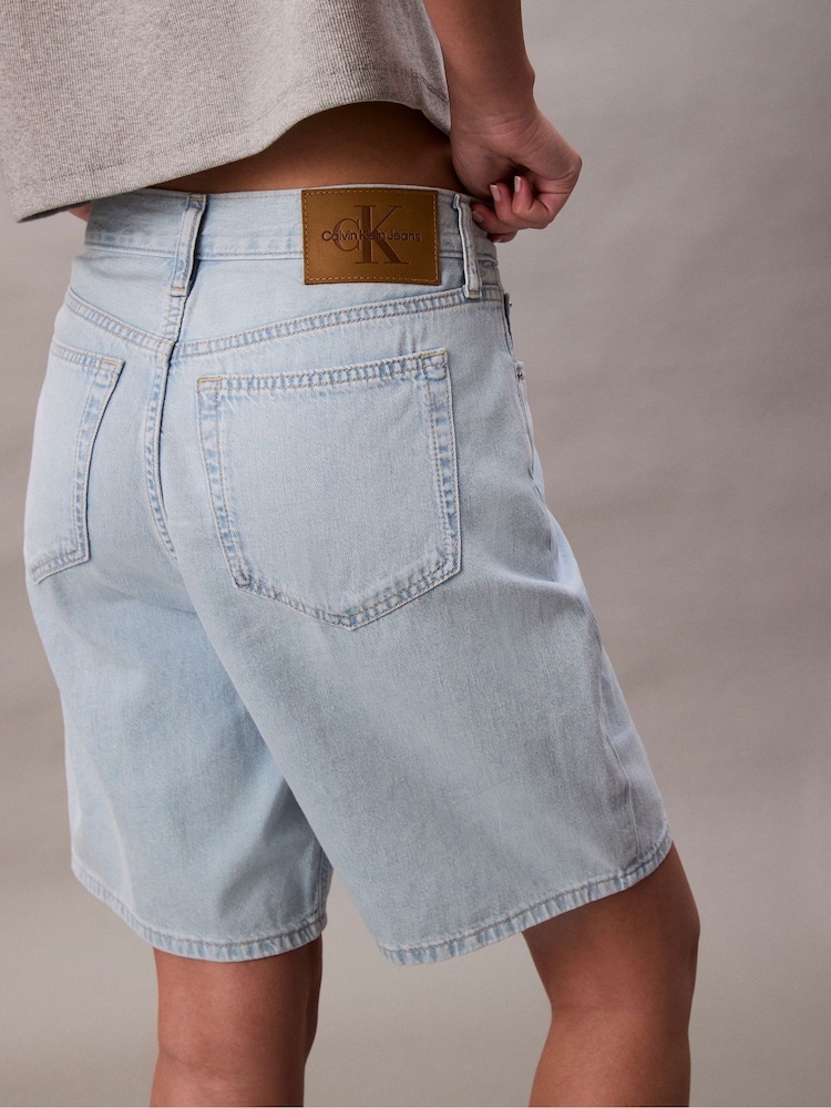 Bermuda Calvin Klein Relaxed Linen cotton shorts - Imagem 5 de 5