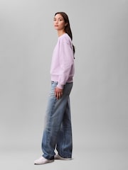 Calvin Klein Pink Terry Sweatshirt - Image 3 of 5
