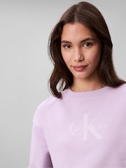 Calvin Klein Pink Terry Sweatshirt - Image 4 of 5