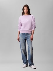 Calvin Klein Pink Terry Sweatshirt - Image 5 of 5